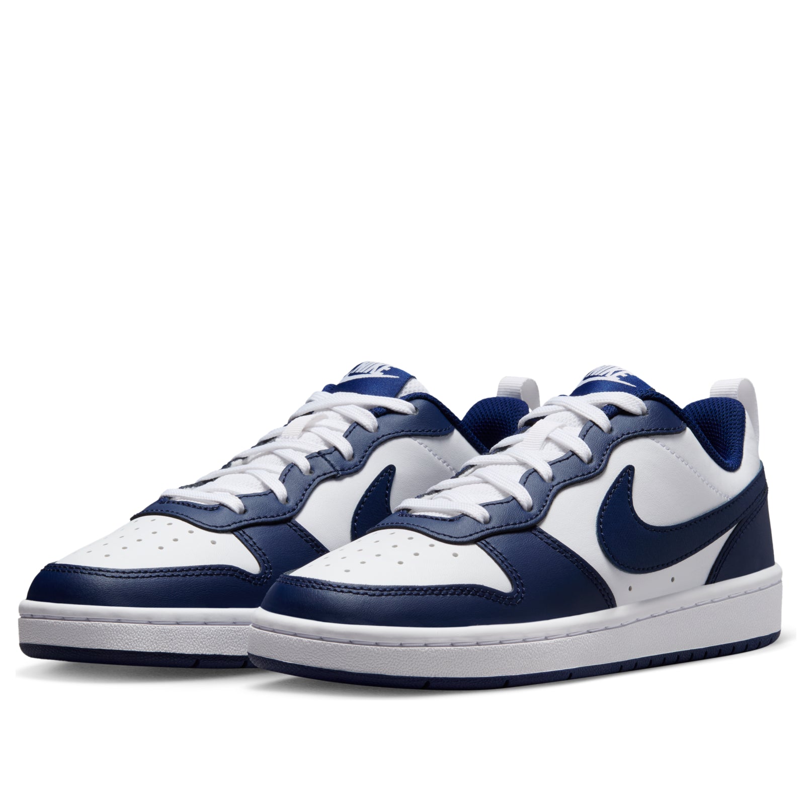 (GS) Nike Court Borough Low 2 'White Signal Blue' BQ5448-107