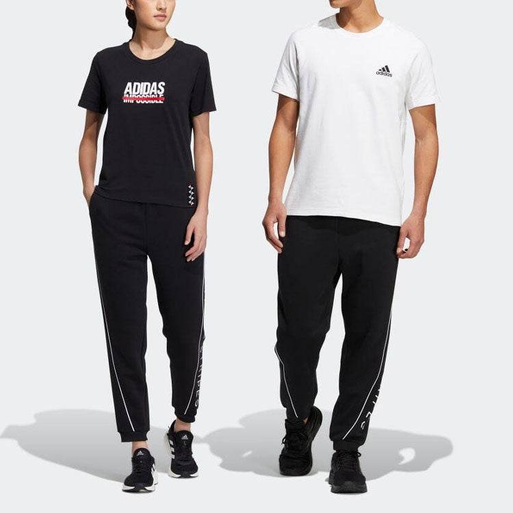 Men's adidas Minimalistic Alphabet Printing Bundle Feet Sports Pants/Trousers/Joggers Black HM2682