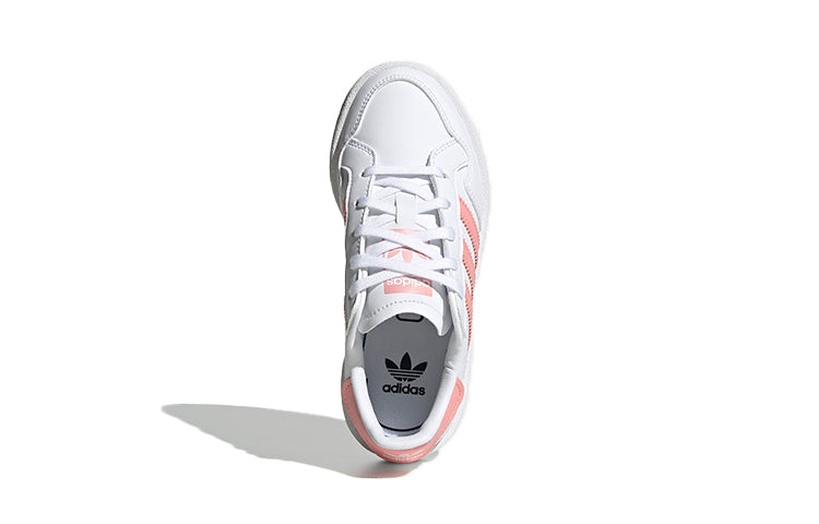 (PS) adidas originals Team Court Shoes White/Pink EF6823