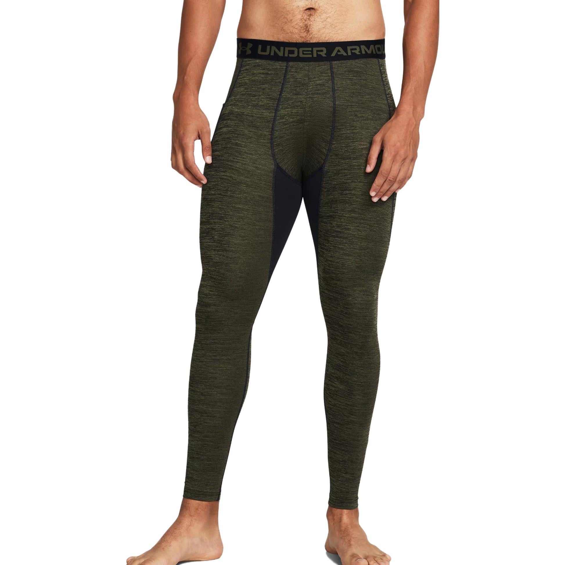 Under Armour ColdGear Twist Leggings 'Green' 1379821-390