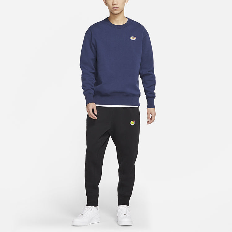Nike Sportswear logo Casual Sports Round Neck Pullover Blue CU4264-410