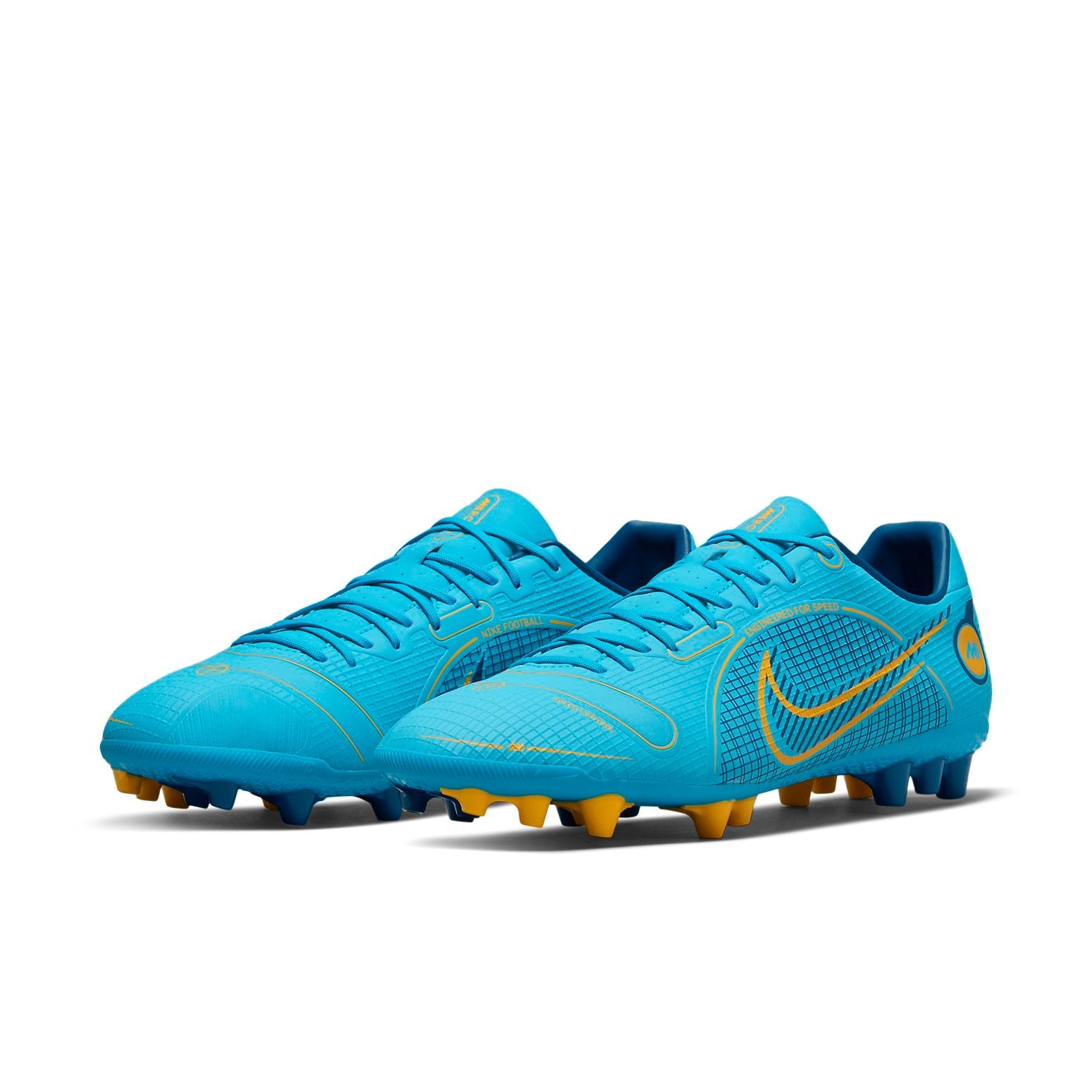 Nike Unisex Vapor 14 Academy AG Soccer Shoes Blue DJ2870-484