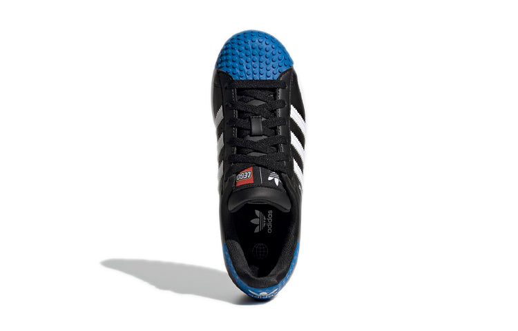 (GS) adidas originals Superstar x LEGO 'Core Black Blue' GY3324