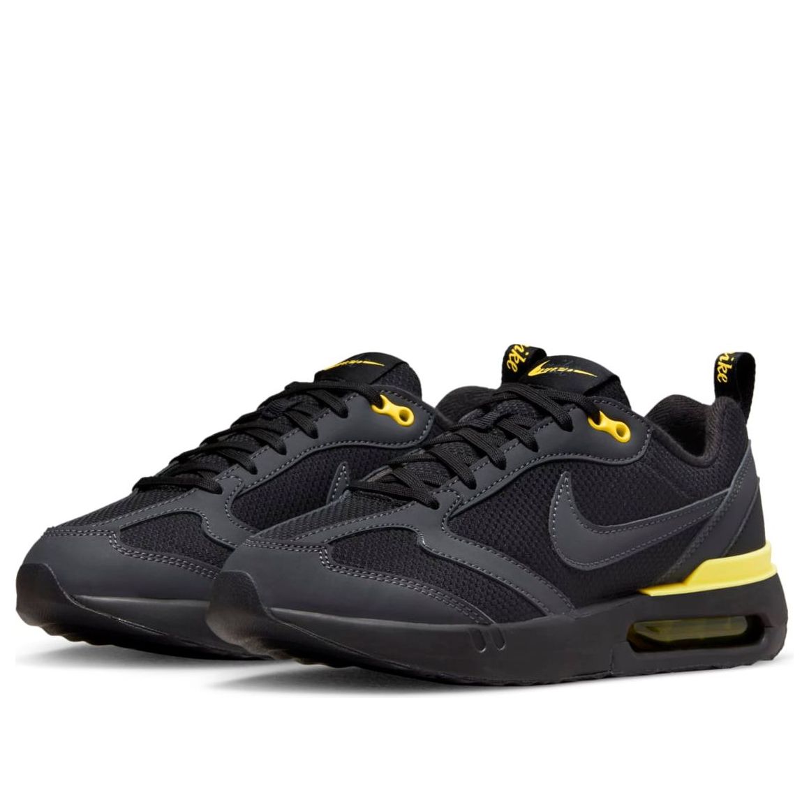 (GS) Nike Air Max Dawn Next Nature 'Black Yellow' DX9279-001