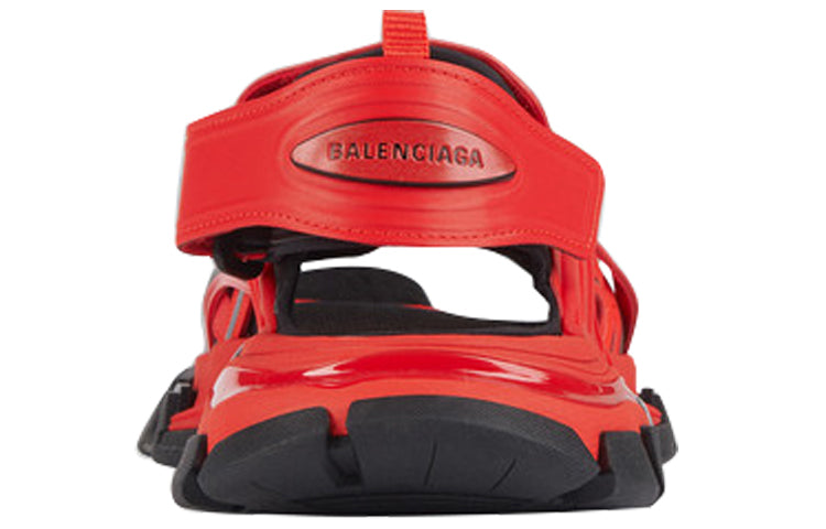 Balenciaga Track Rubber Black Red Sandals 'Red Black' 617542W2FH16010