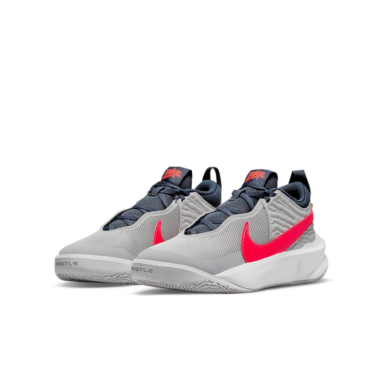 (GS) Nike Team Hustle D 10 Competition Grey/Red CW6735-006