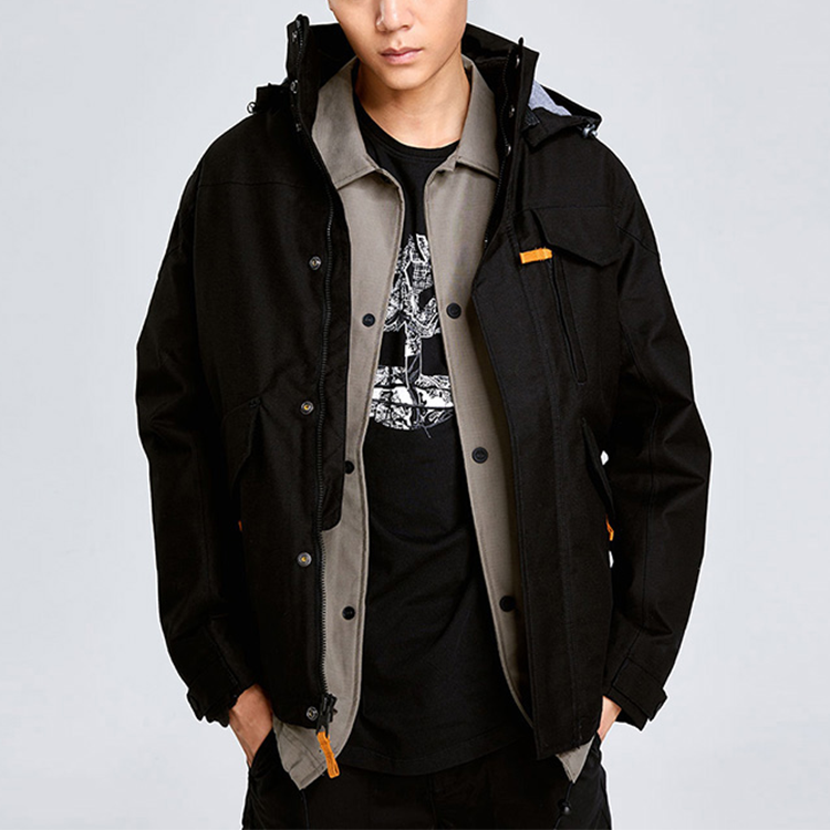 Men's Timberland Solid Color Stay Warm Jacket Black A1GF1001