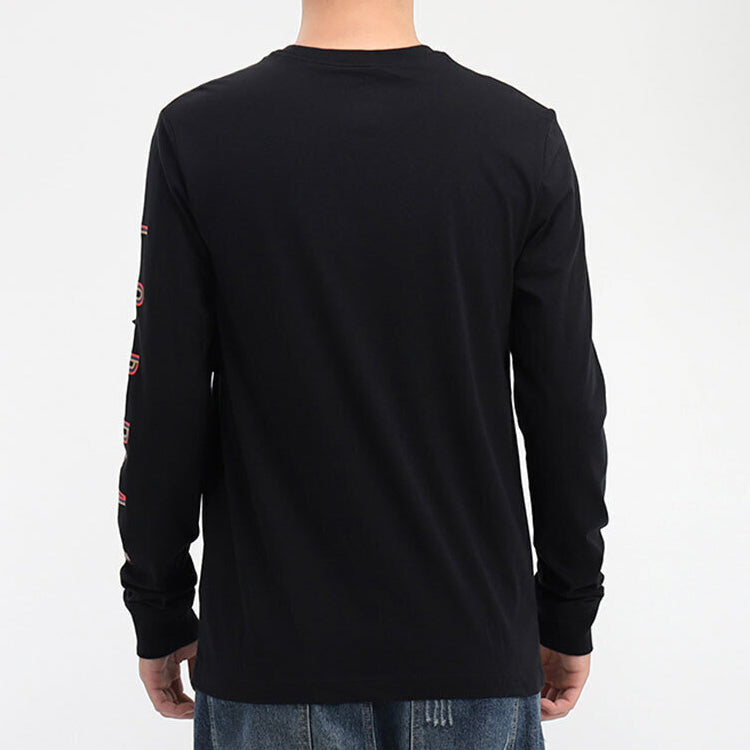 Air Jordan Multi-Color Alphabet Logo Long Sleeves Black CN3503-010