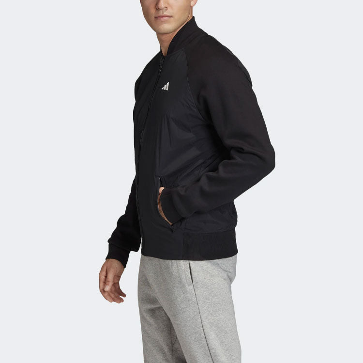 adidas M Vrct Tiger Embroidered Pattern Athleisure Casual Sports Jacket Black FM9970