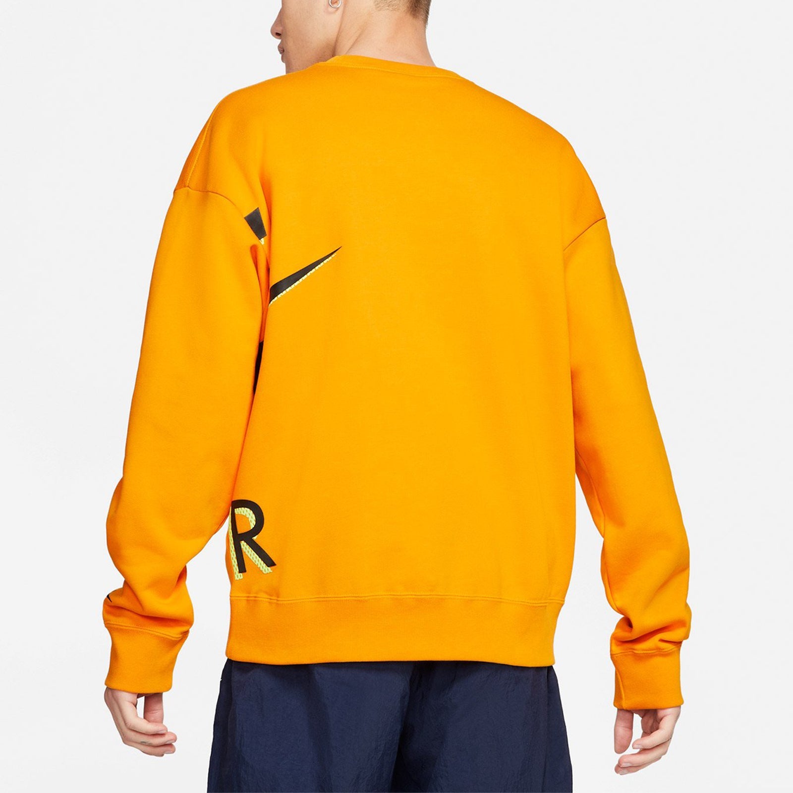 Nike Air x Kim Jones Crossover Logo Printing Fleece Round Neck US Edition Couple Style Orange DD0692-804