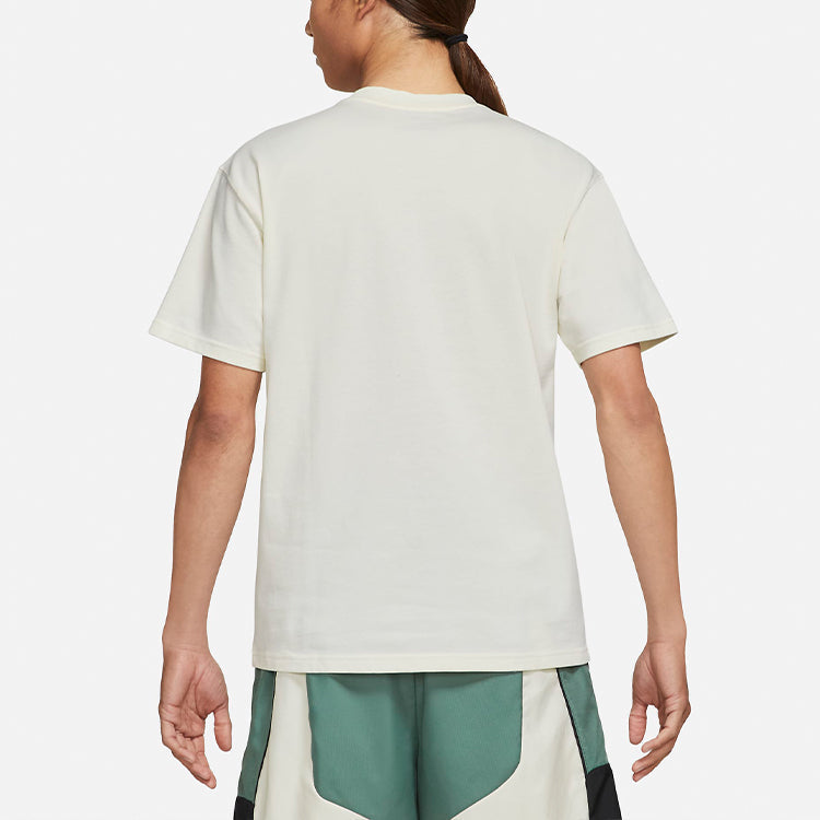 Nike Basketball Loose Sports Round Neck Short Sleeve Creamy White DD0829-901