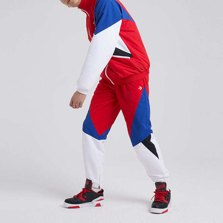 Men's Converse Classic Colorblock Jacket Red 10018363-A01