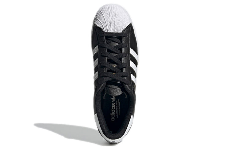(WMNS) adidas Originals Superstar 'Carbon Black White Gold' H03905