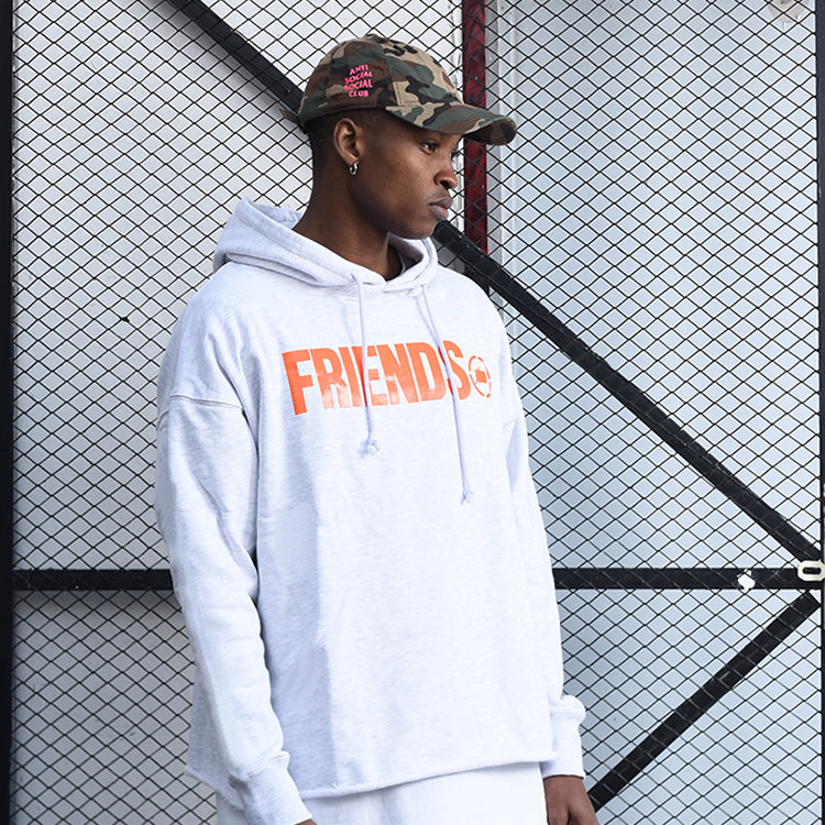 VLONE x Fragment Design Crossover Flash Large Logo Gray Orange VLHD17FW004-01