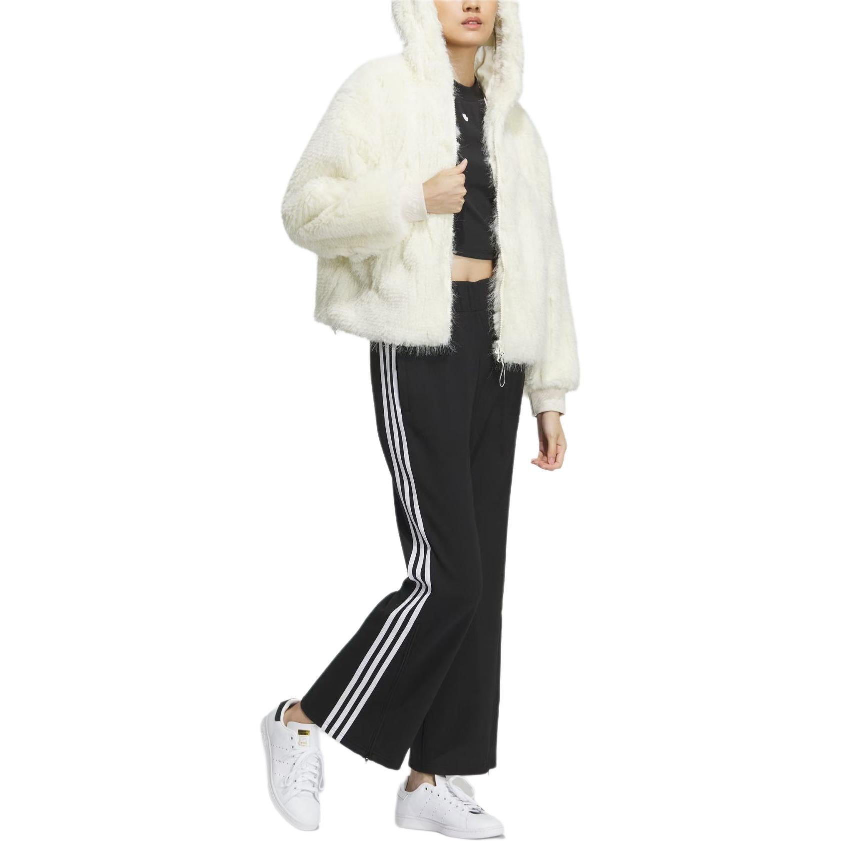 (WMNS) adidas Originals X Feifei Ruan CNY FUR Jackets Asia Sizing 'White' IX4225