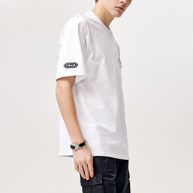 FILA FUSION Round Neck Pullover Short Sleeve White T11M123106F-WT