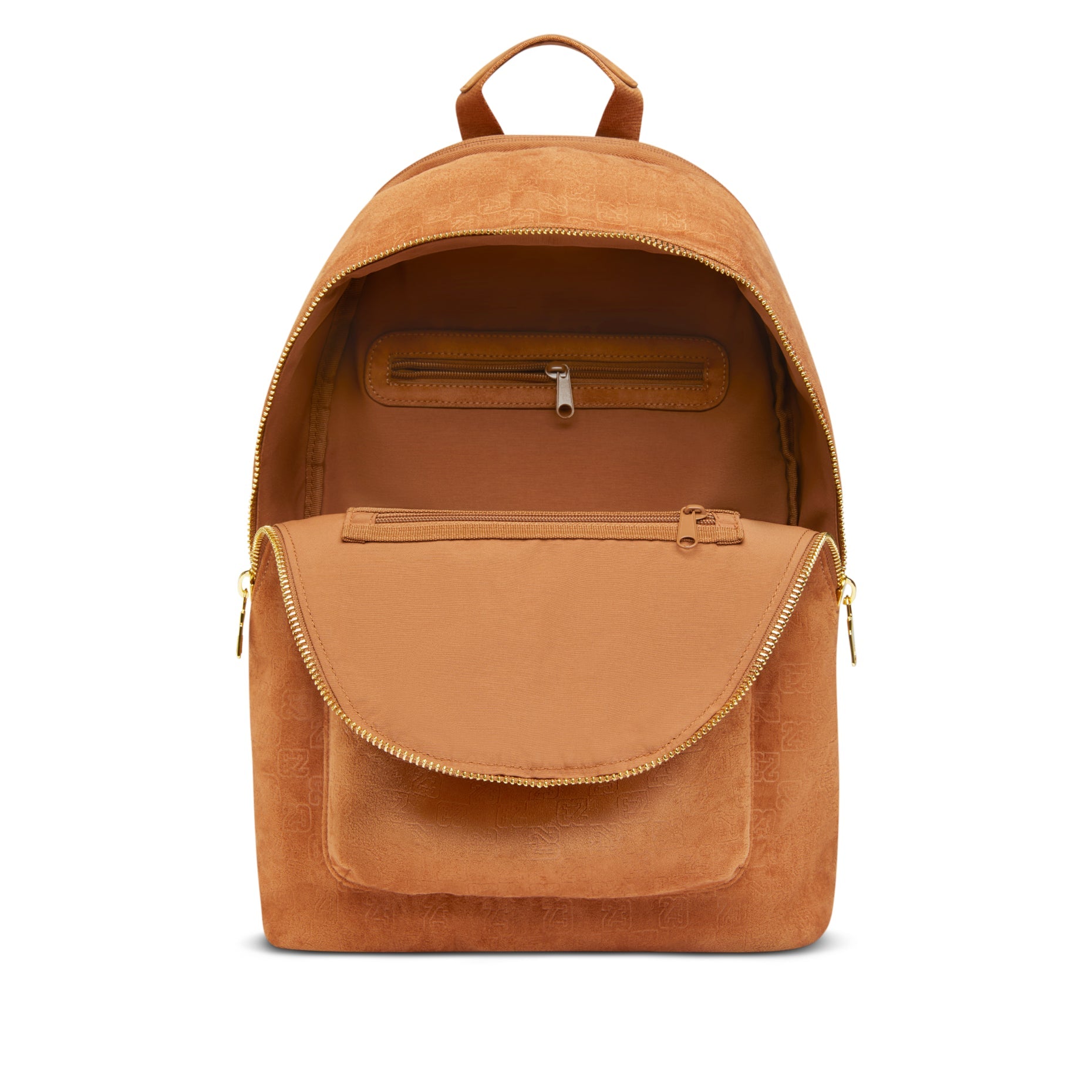 Jordan 23.5L Suede Monogram Backpack 'Cognac' IQ3205-200