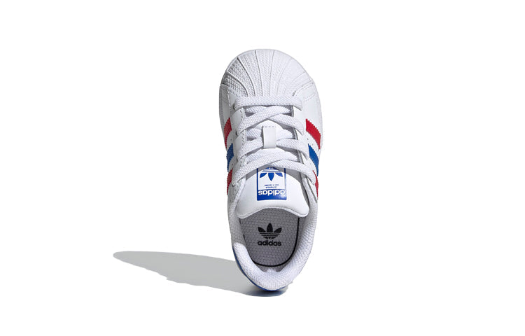 (TD) adidas originals Superstar 'White Red Blue' FW5849