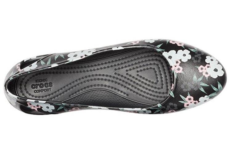 (WMNS) Crocs Larua Printing Sandals Black 205865-98F