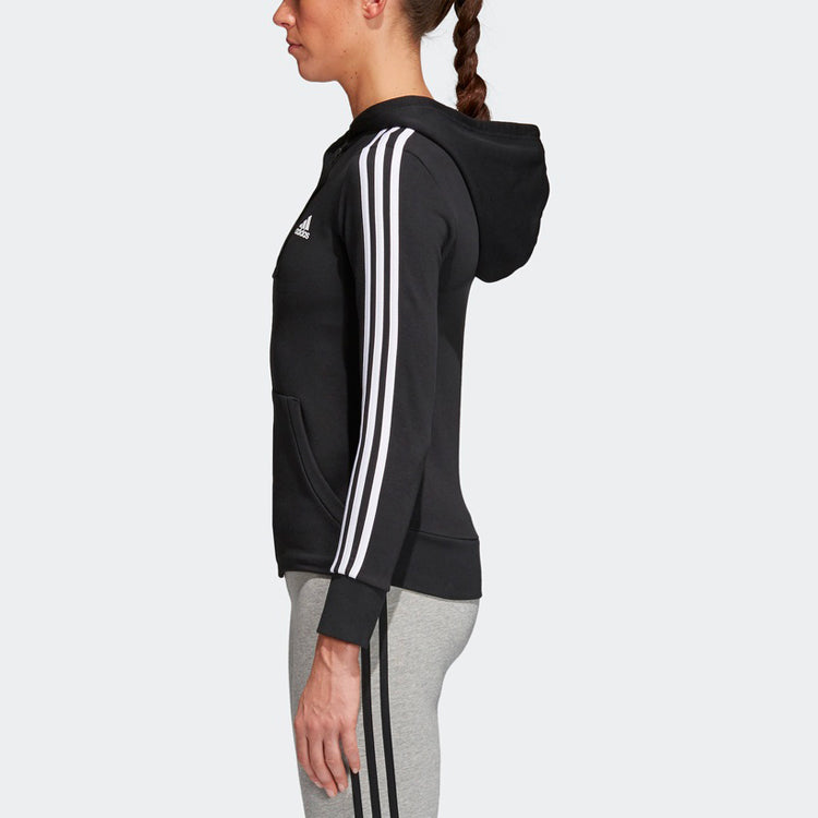 (WMNS) adidas Hooded Track Jacket Black S97065