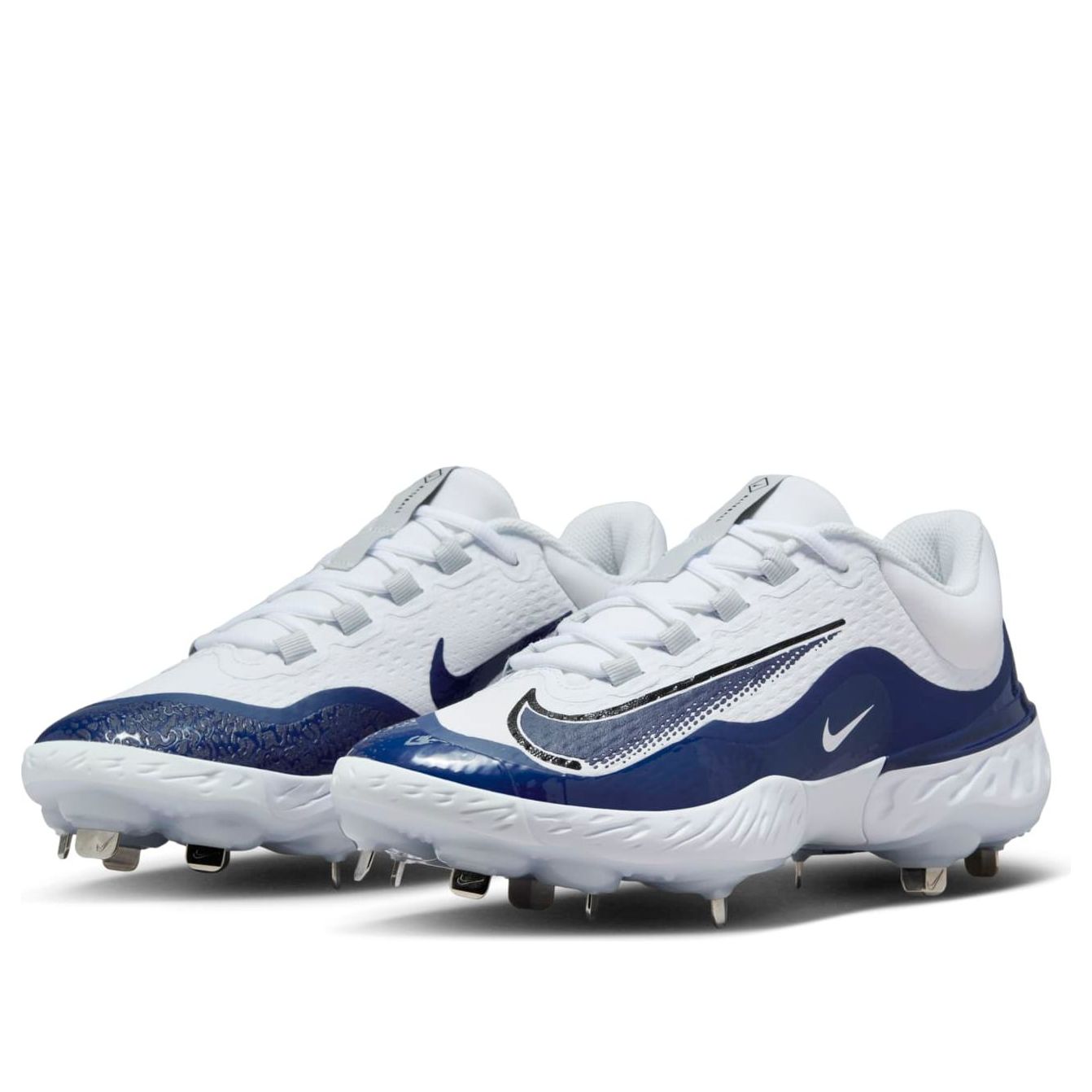 Nike Cleats Alpha Huarache Elite 4 Low 'White Blue' FD2745-103
