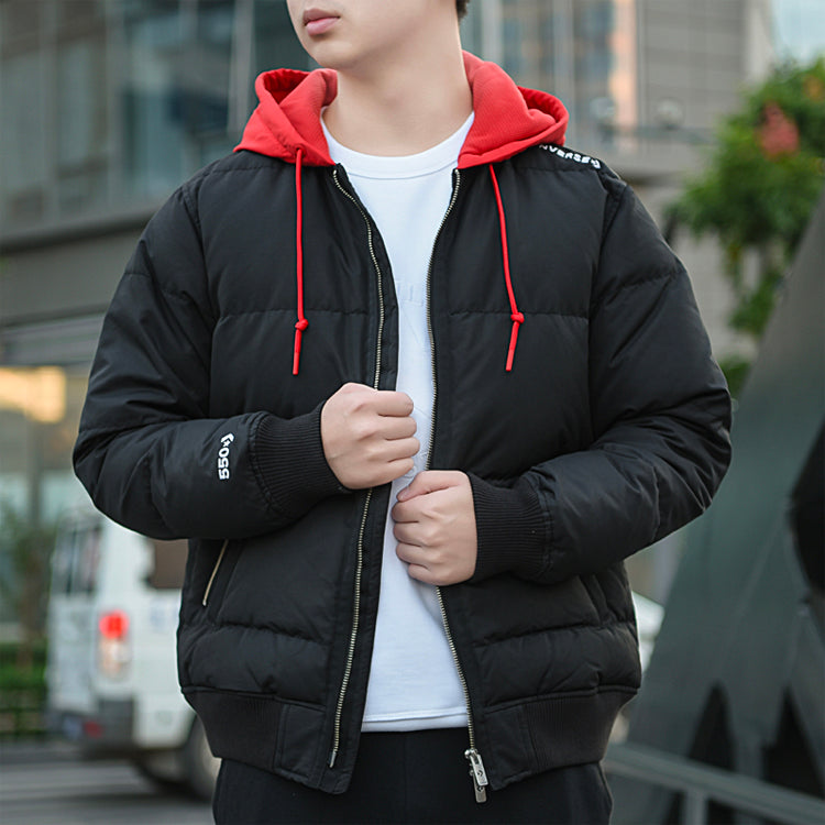 Converse Court Down Bomber Jacket Asia Sizing 'Black Red' 10019992-A01