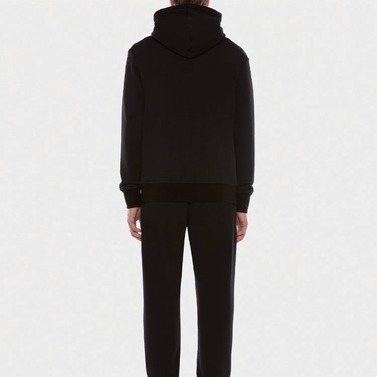 Men's Alexander McQueen hooded Alphabet Long Sleeves Black 599617QOZ820901