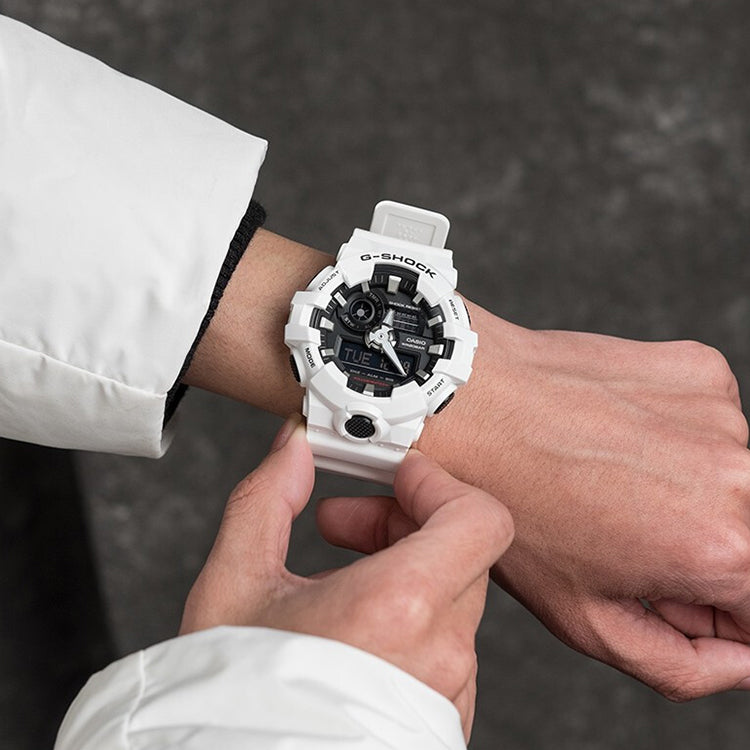 CASIO G-Shock Analog-Digital 'White' GA-700-7A