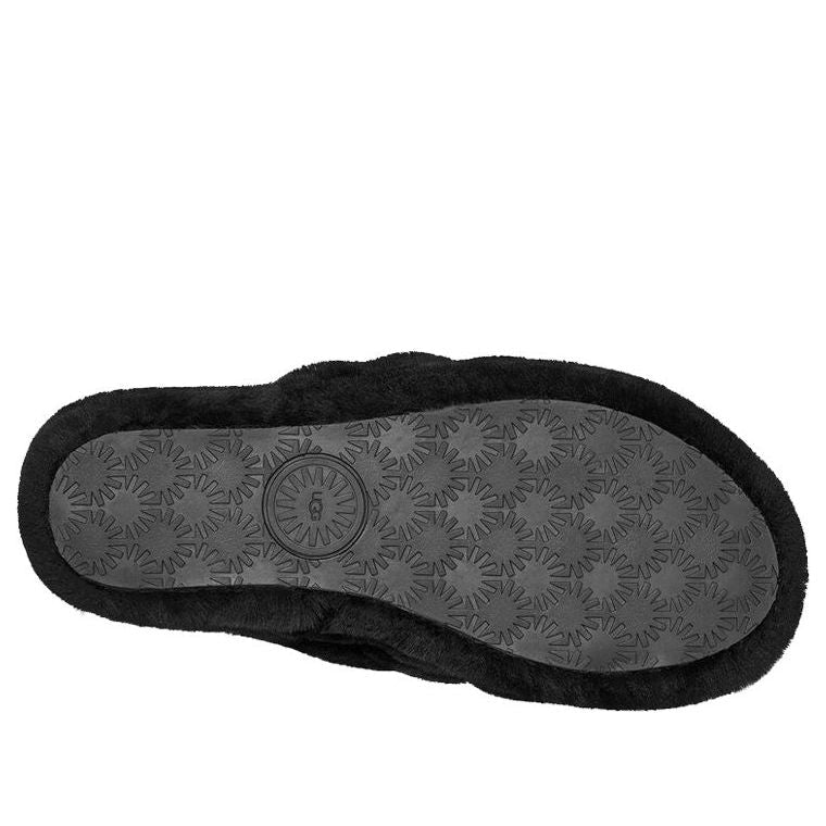 (WMNS) UGG Fluff Yeah Bling Slipper 'Black' 1116071-BLK