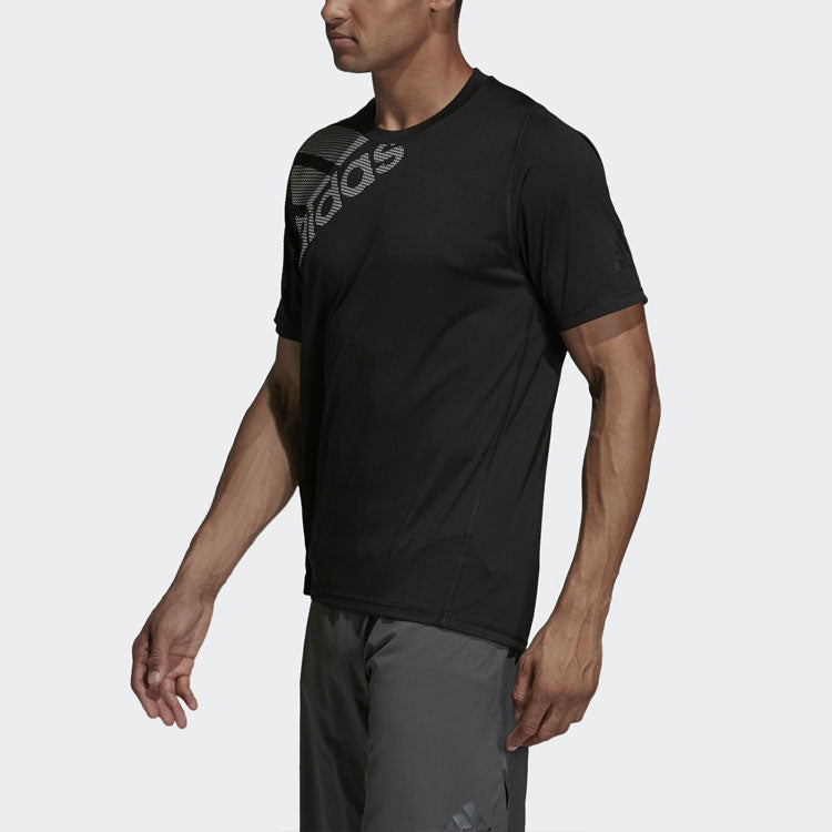 adidas Fl_spr Gf Training Sports Printing Logo Short Sleeve Black DU0902