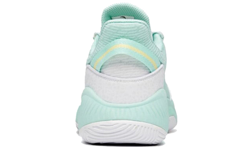 ANTA Leather Basketball Shoes 'White Green Yellow' 112031606-3