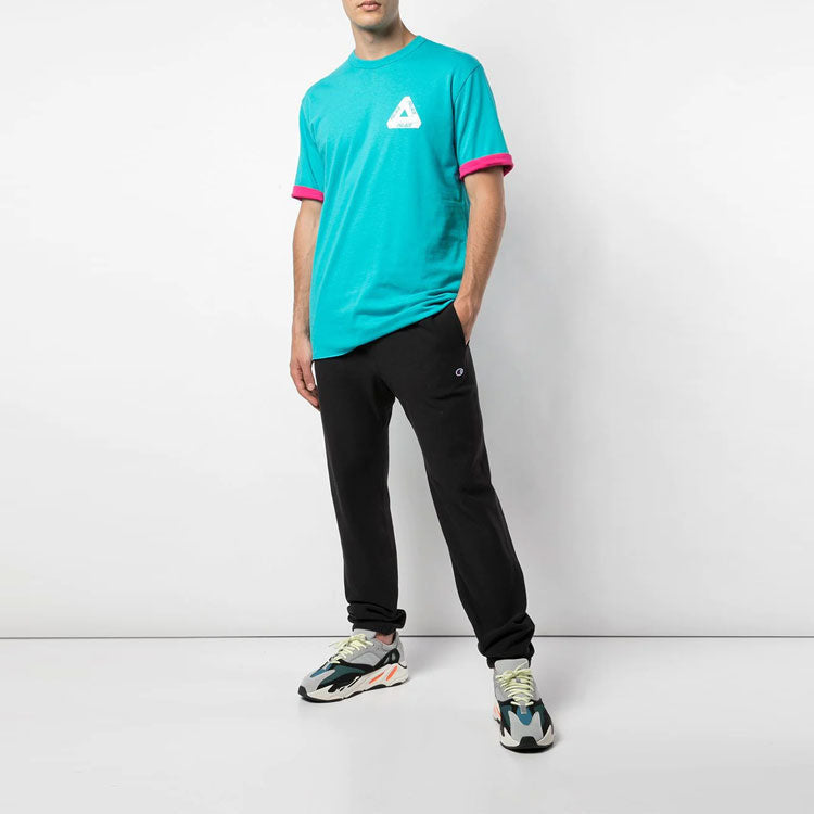 PALACE Reverso Og Large Triangle Logo Double Sided Short Sleeve Green Lake T-Shirt P14ES064