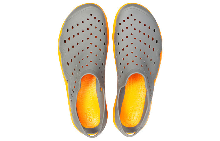 Crocs Swiftwater Wave Shoes 'Slate Grey Blazing Orange' 203963-0FR