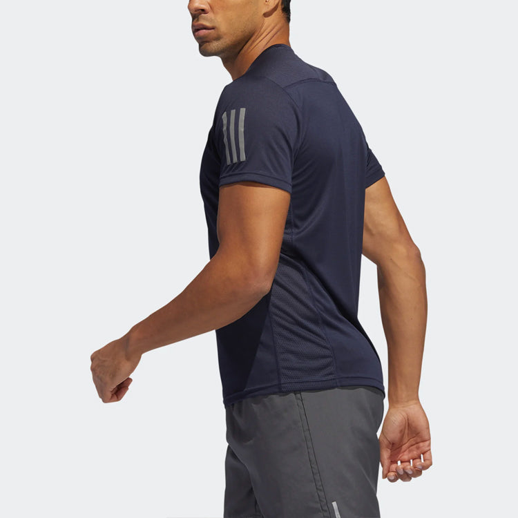 adidas OWN THE RUN TEE Running Sports Short Sleeve Blue EK2854