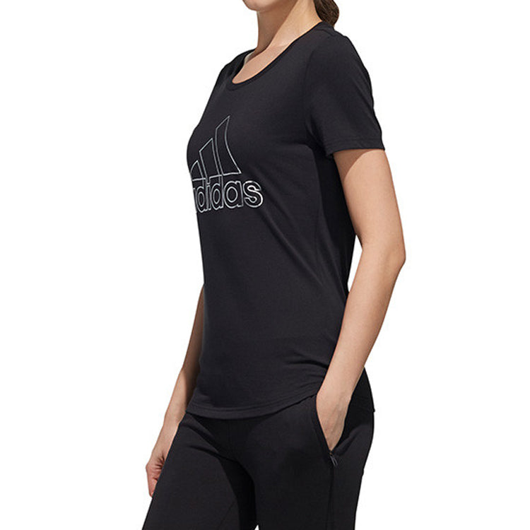 (WMNS) adidas Training Short Sleeve Black DY8680