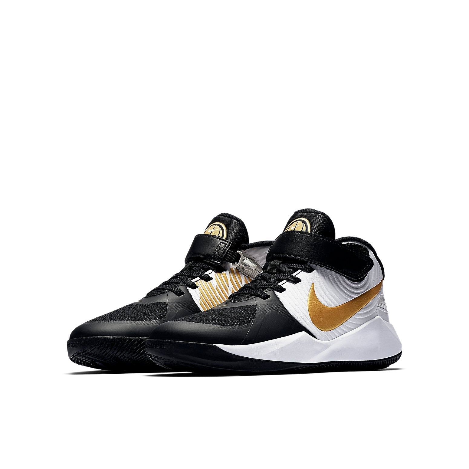 (GS) Nike Team Hustle D 9 FlyEase 'Black White' BV2952-004