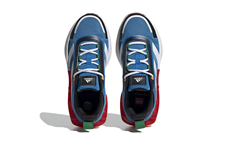 (GS) adidas Tech Runner x LEGO 'Shock Blue Red' HP5884