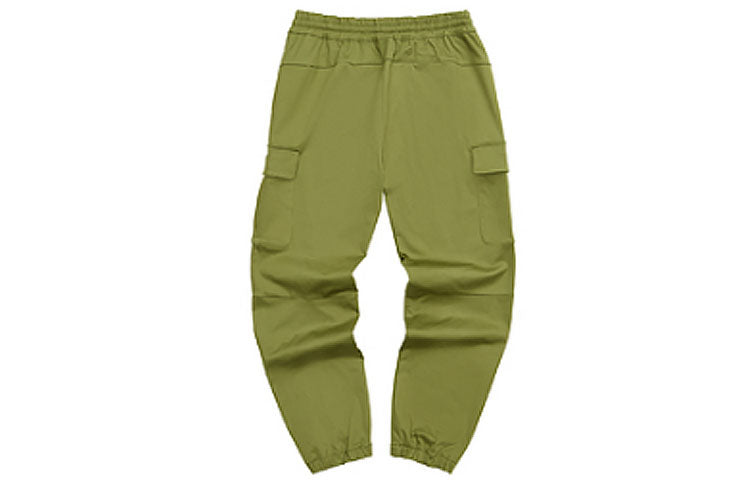 Skechers Logo Printed Workwear Straight Pant 'Grey Black Green' L321M192