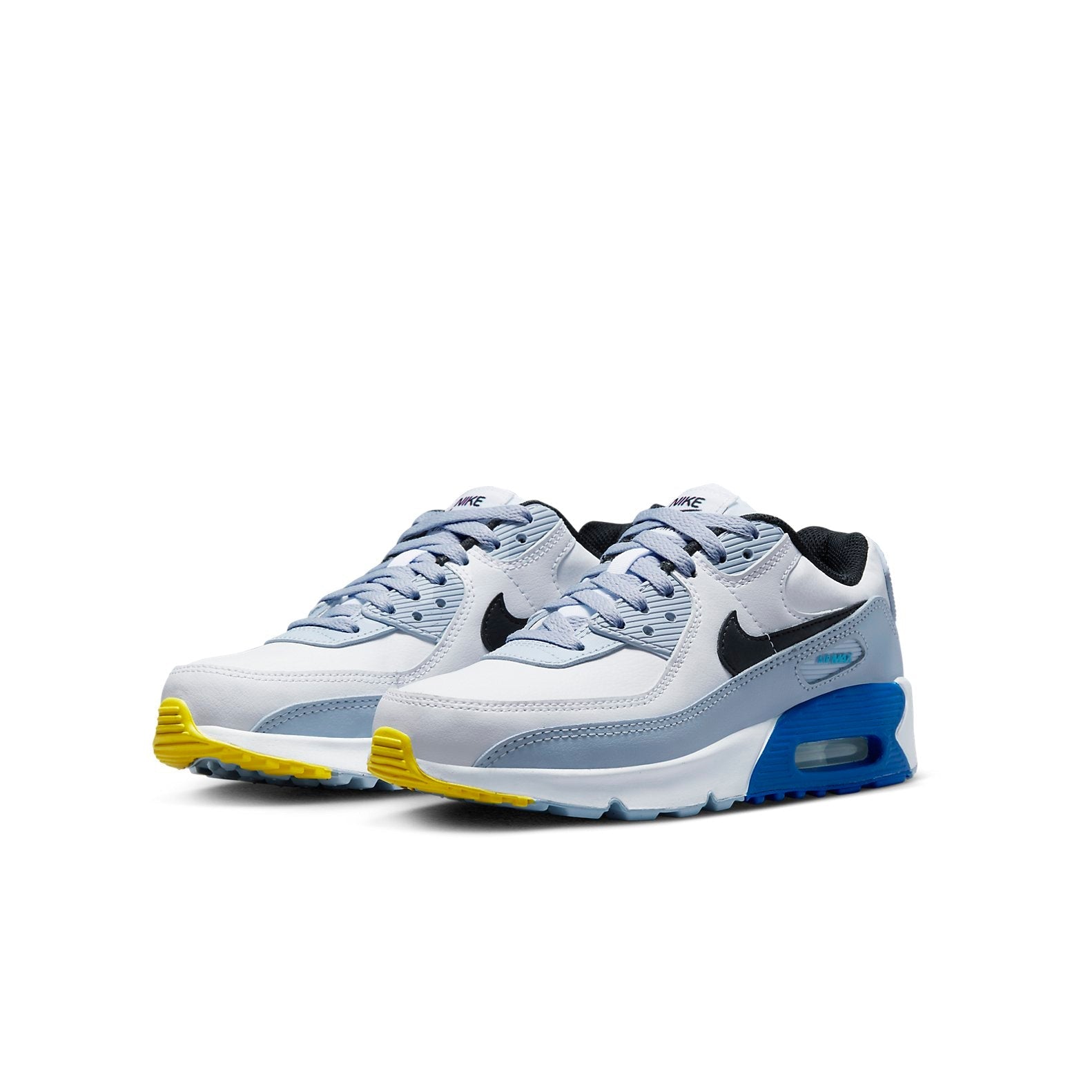 (GS) Nike Air Max 90 Leather 'White Blue Whisper' DV3607-101