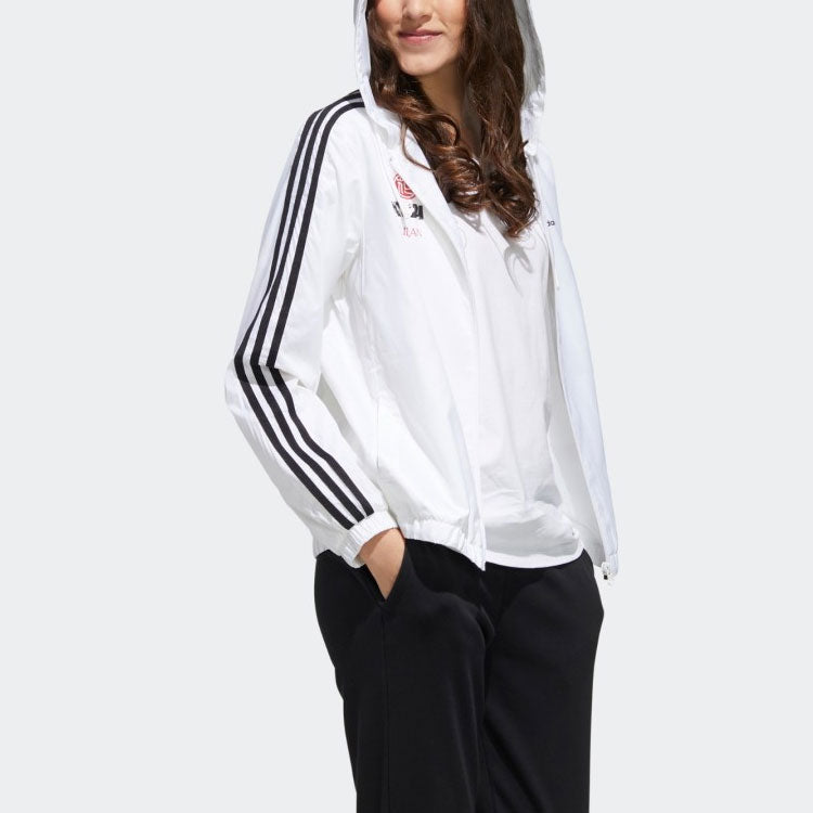 (WMNS) adidas neox x Hua Mulan Printing Sports Jacket White GK5896