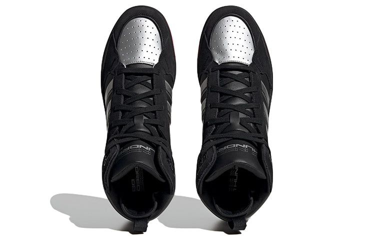 adidas Neo 100DB Mid Basketball Shoes 'Black Metallic Silver' ID1841