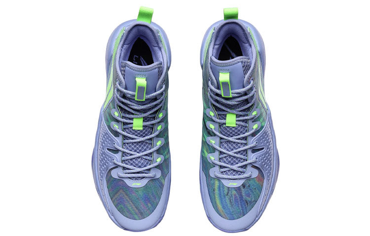 Li-Ning Combat High 'Purple Green' ABAR059-4