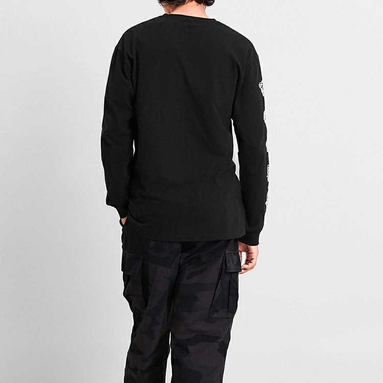 Vans Rowan Pro Logo Printing Long Sleeves Couple Style Black VN0A4MQCBLK
