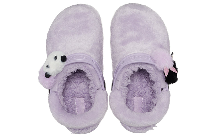 (WMNS) Crocs Classic Fur Sure Singles Day Clog Sandal 'Lila' 208439-530