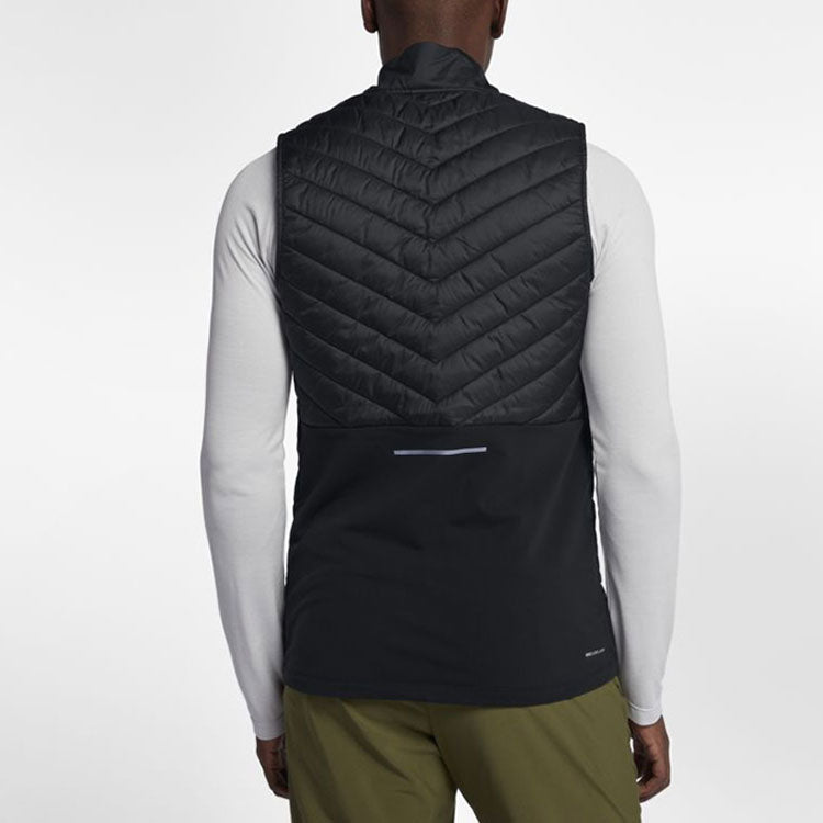 Nike Sports Running Splicing Stand Collar vest Black AH0547-010