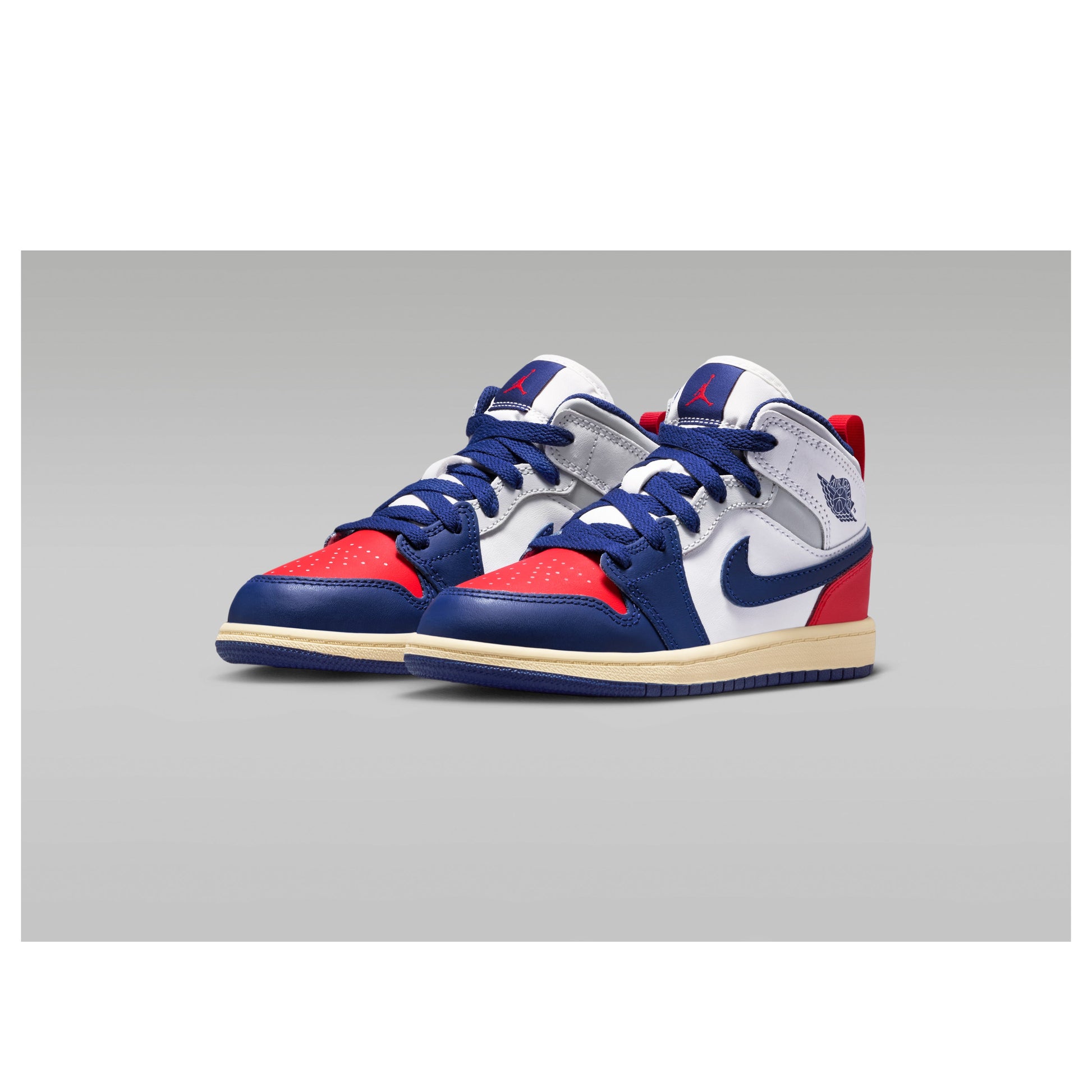(PS) Air Jordan 1 Mid 'University Red Deep Royal Blue' DQ8424-102