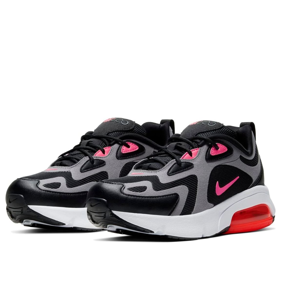 (GS) Nike Air Max 200 'Black Hot Punch' CT6388-001