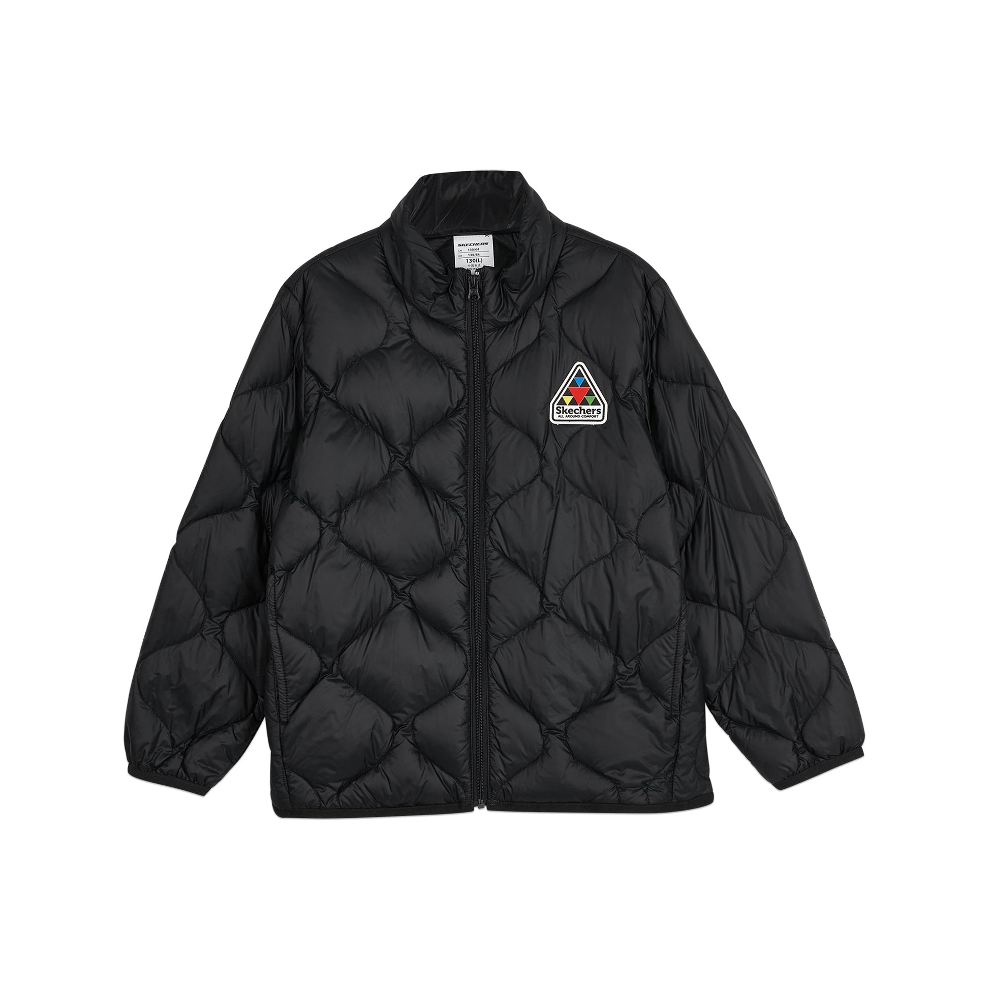 (GS) Skechers Stroll Series 3-In-1 Down Jacket 'Black' L423K060-0018
