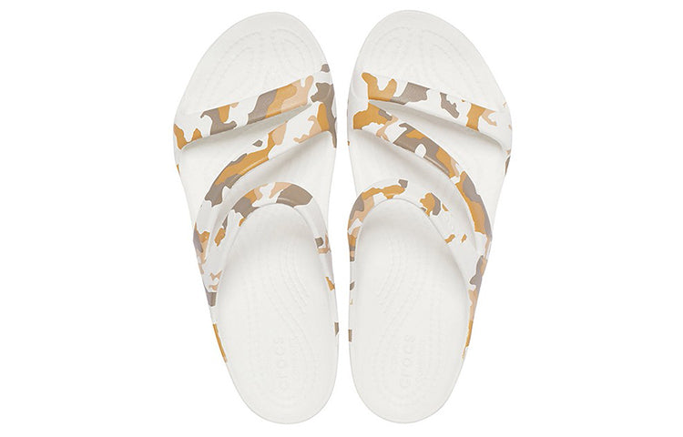 (WMNS) Crocs Kadee Casual Sandals Camouflage White 206894-960