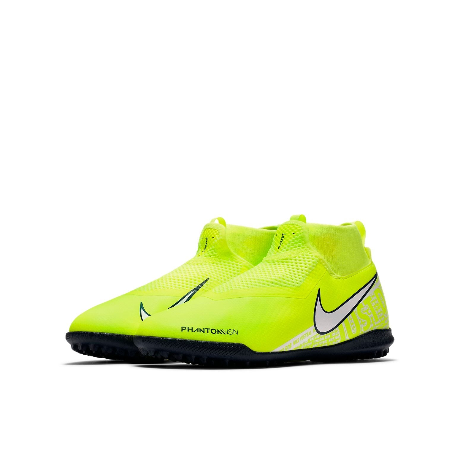 (GS) Nike Phantom Vision Academy DF TF 'Volt Metallic Silver Black' AO3292-717